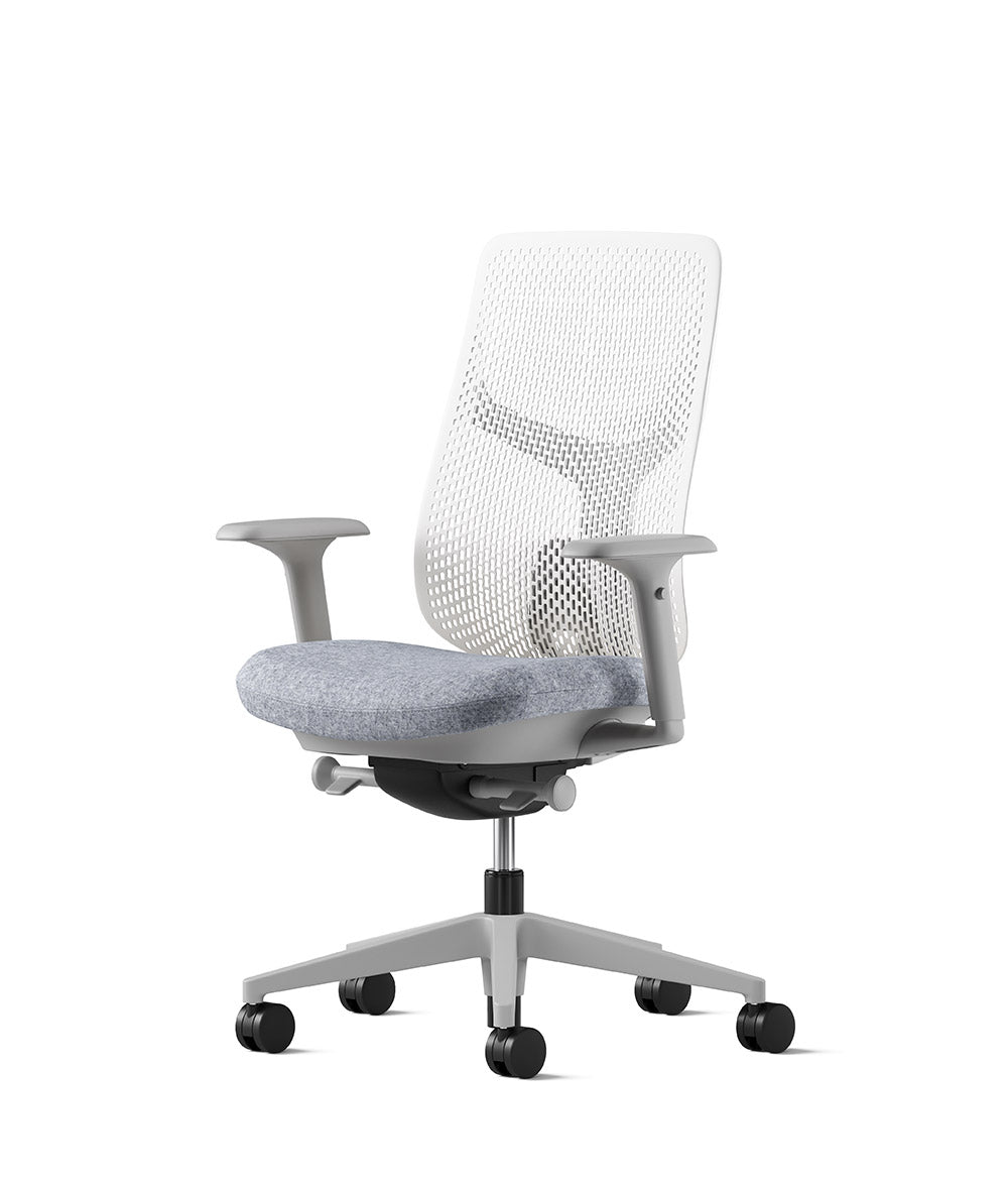 Verus Studio vit/Silverdale Triflex kontorsstol