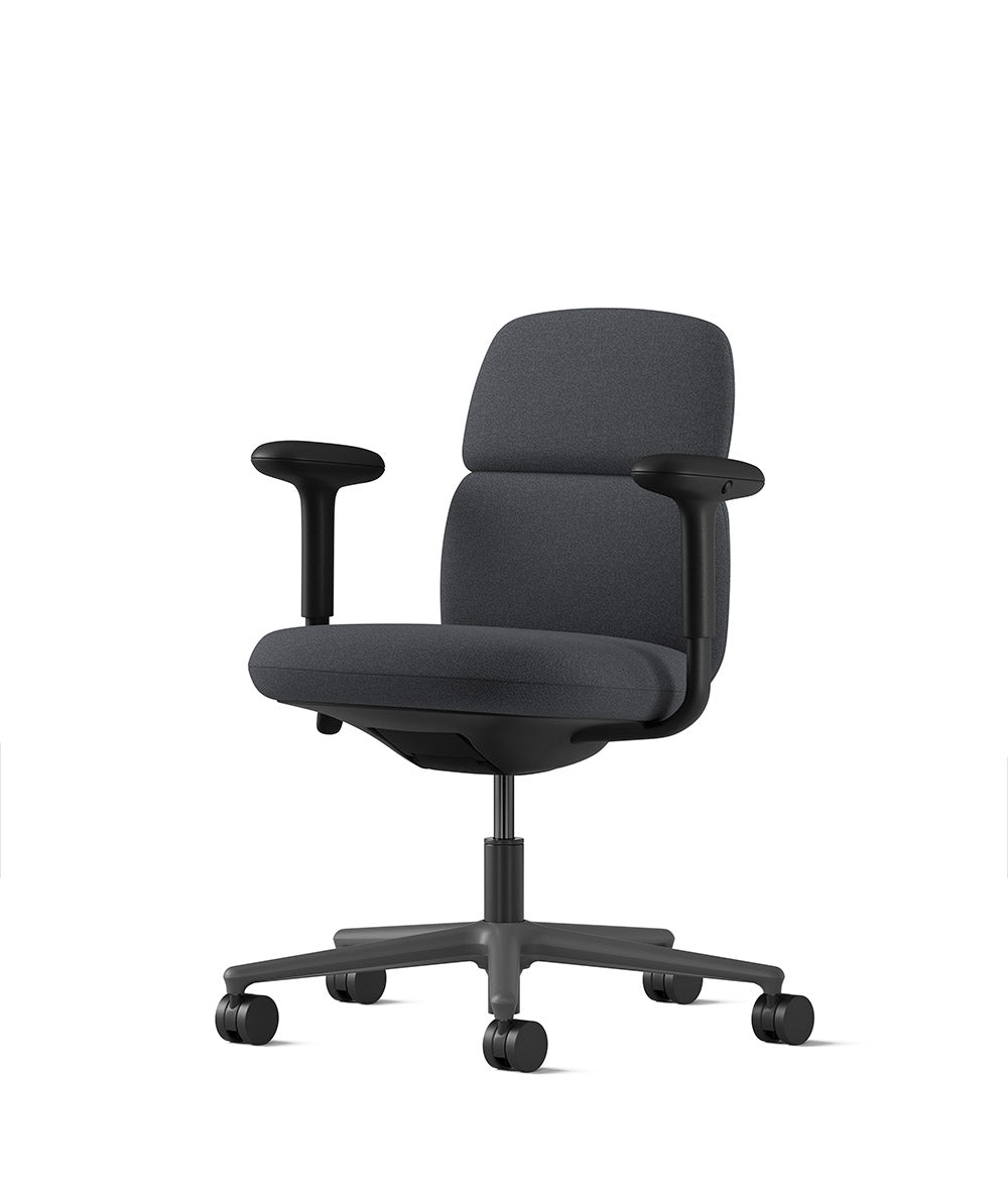 Asari Knight Graphite stol med medelhög rygg
