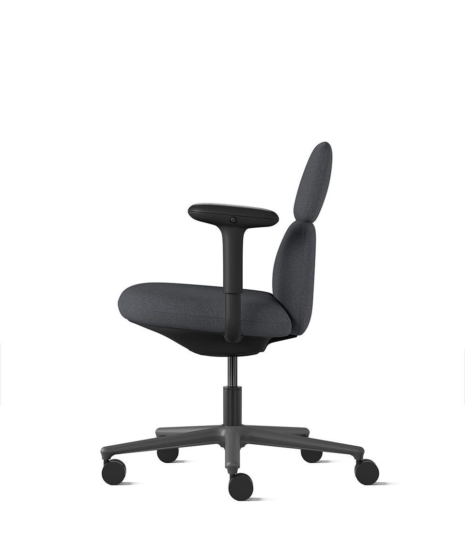 Asari Knight Graphite stol med medelhög rygg