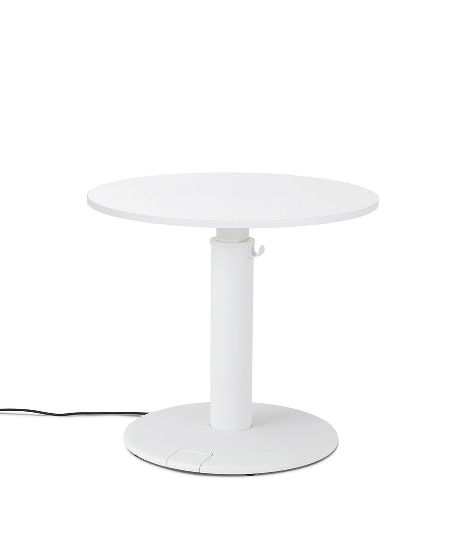OE1 Round Standing Desk Studio vit 