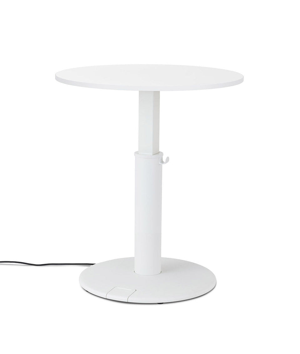 OE1 Round Standing Desk Studio vit 