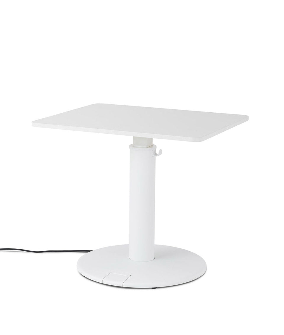 OE1 Rectangular Standing Desk Studio vit 