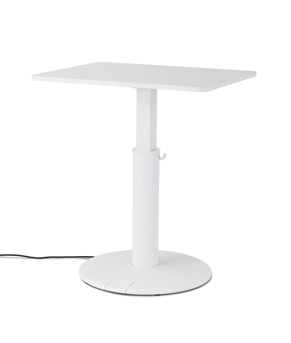OE1 Rectangular Standing Desk Studio vit 