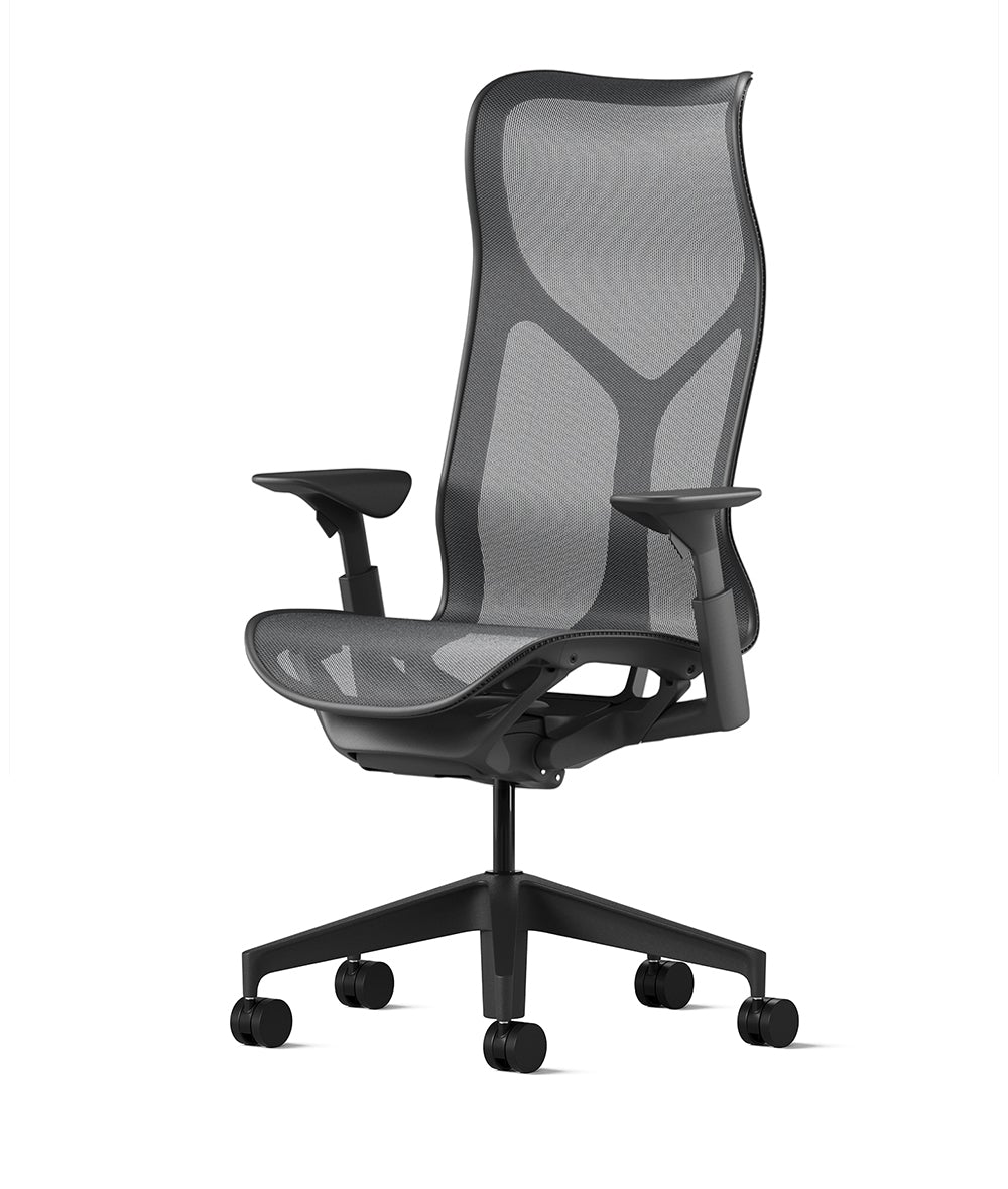 Cosm Graphite/Graphite kontorsstol med hög rygg