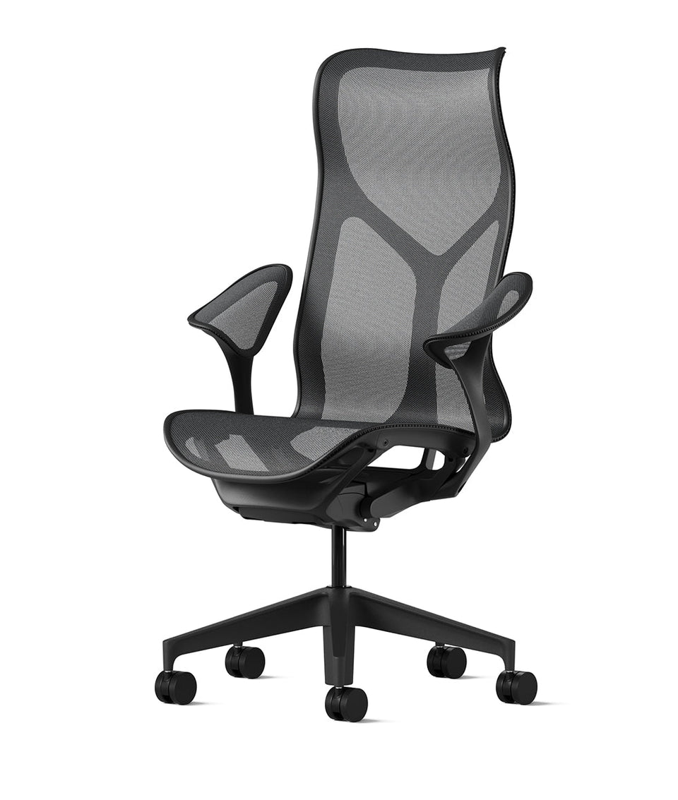 Cosm Graphite/Graphite kontorsstol med hög rygg